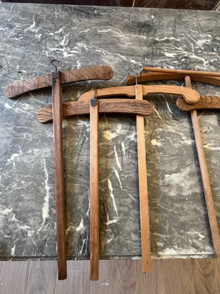 9 Grucce Legno Antiche XX Secolo