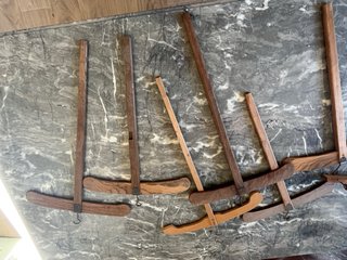 9 Grucce Legno Antiche XX Secolo