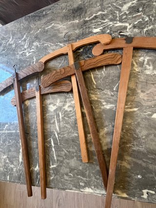 9 Grucce Legno Antiche XX Secolo