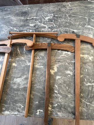 9 Grucce Legno Antiche XX Secolo