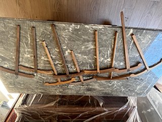 9 Grucce Legno Antiche XX Secolo