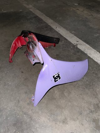 Plásticos Yamaha Jog Scooter Morado Negro