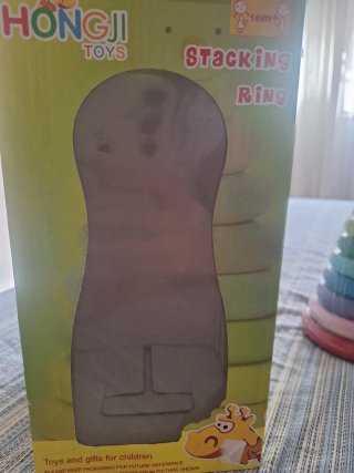 Juego de aros de madera con león