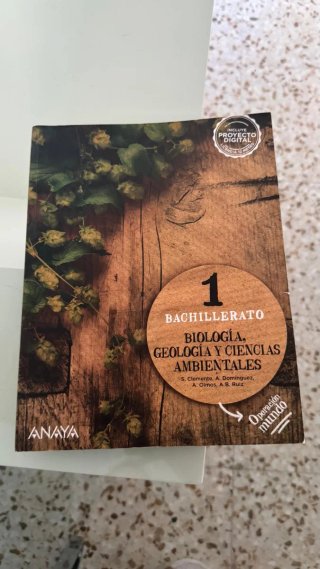 Libro de biología 1 bachillerato diego Tortosa
