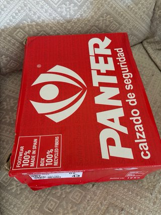Zapatos de Seguridad Panter Talla 43 Negros