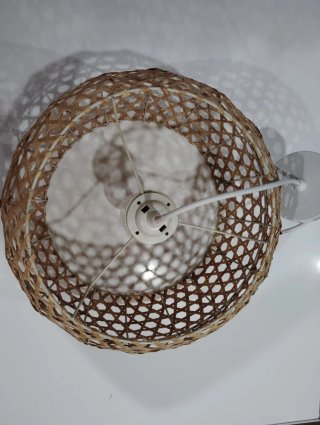 Lámpara de techo de bambú natural