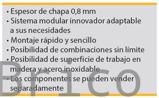 Conjunto Taller 5 Módulos S/Acero Inox Alyco 199995