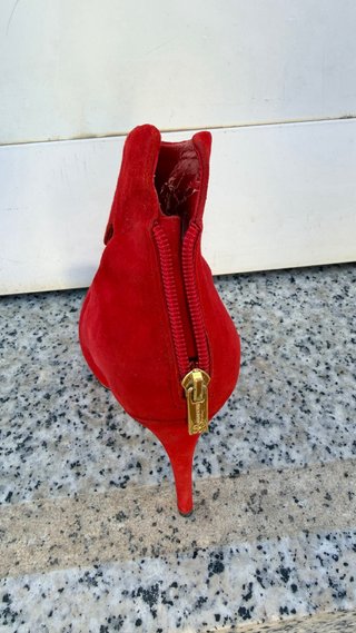 Zapatos tacón rojos talla 37