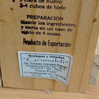 Botella artesanal Perú