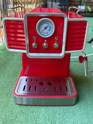 Cafetera Vintage Roja Cecotec