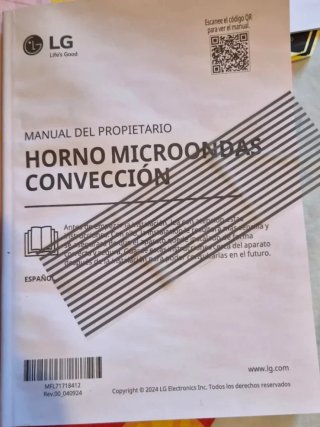 Plato giratorio microondas LG 36 cm