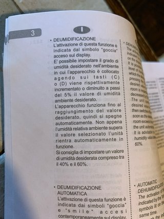 Deumidificatore Olimpia Splendid Aquaria 22