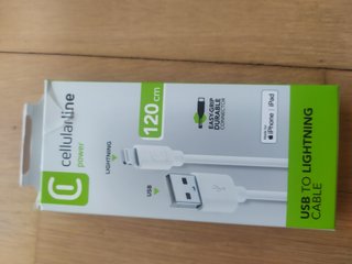 Cable Cellularline USB a Lightning 120cm