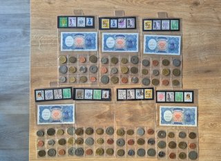 Lote Egipto: Monedas, Billetes y Sellos