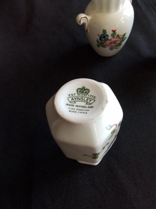 3 Jarroncitos Porcelana Inglaterra Pájaros