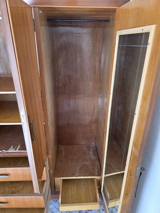 Armario vintage madera 4 puertas