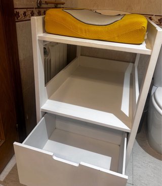 Cambiador bebé madera blanco