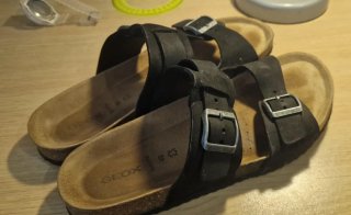 Sandalias Geox Talla 42 Negras. (Tipo Birkenstock)