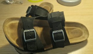 Sandalias Geox Talla 42 Negras. (Tipo Birkenstock)