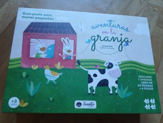Libro+puzzles Aventuras en la Granja desde 3 años