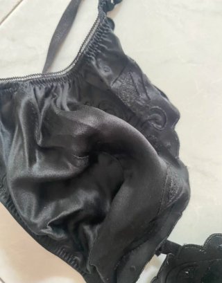 Reggiseno nero in pura seta tg 2 Amelie