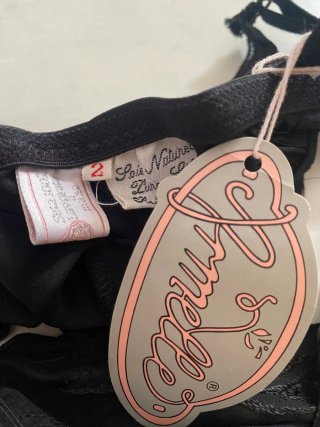 Reggiseno nero in pura seta tg 2 Amelie