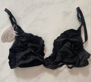 Reggiseno nero in pura seta tg 2 Amelie