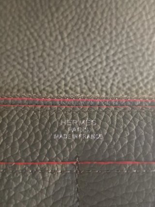 Portafoglio Hermes Dogon Donna Usato Arancione