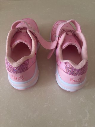 Deportivas rosas niña con luces