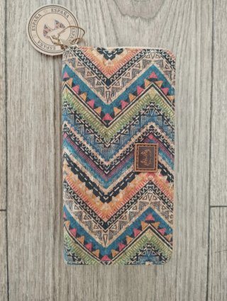 Cartera de corcho multicolor
