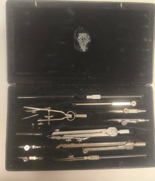 Kit de compás vintage ~1970