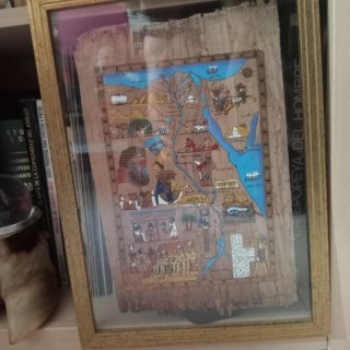 Papiro Egipcio Antiguo Mapa