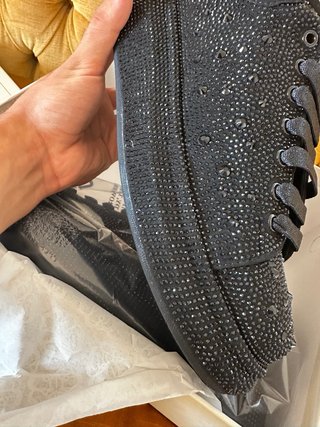 Scarpe Alexander McQueen nere glitterate 45