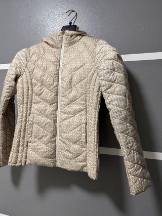 Piumino Michael Kors Monogram Beige