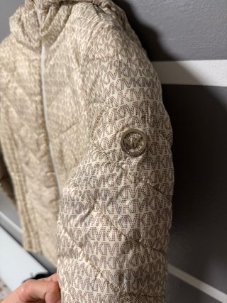 Piumino Michael Kors Monogram Beige