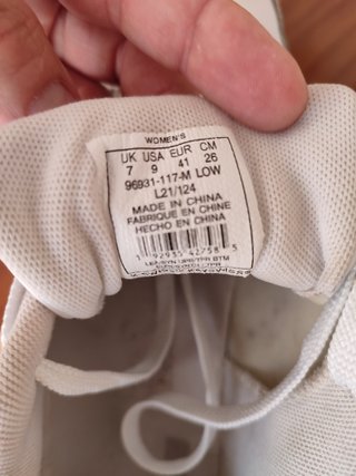 Zapatillas K-Swiss Blancas Talla 41 Mujer.