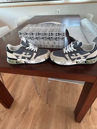 Zapatillas Premiata Talla 40 Beige/Gris