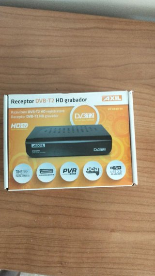 Receptor DVB-T2 HD grabador AXIL