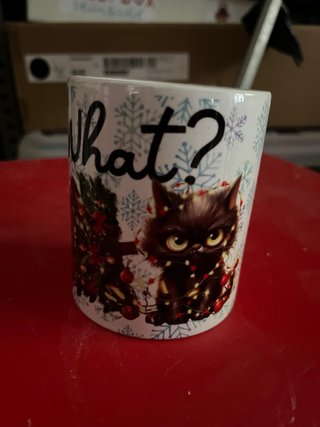 Taza What? gato navideño Recoger en Leganés