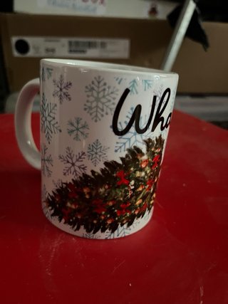Taza What? gato navideño Recoger en Leganés