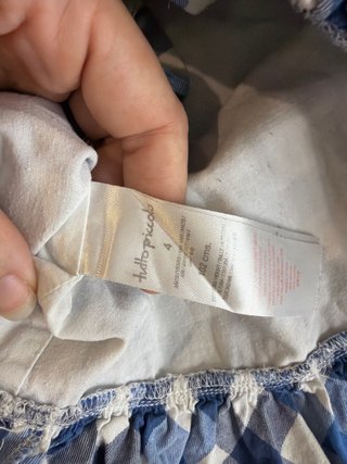 Traje niña Tutto Piccolo cuadros