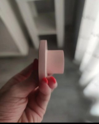 Tiradores de madera rosa para muebles