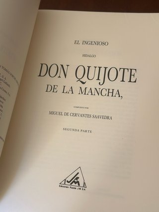 El ingenioso hidalgo Don Quijote de la Mancha