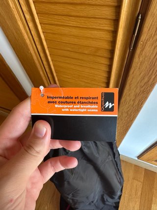 Pantalón impermeable nieve negro