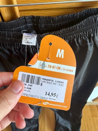 Pantalón impermeable nieve negro