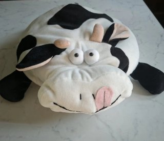 Cuscino Peluche Mucca Morbido