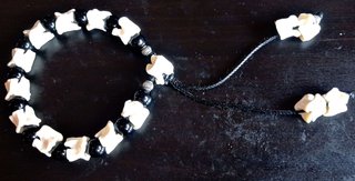 pulsera de hueso de resina de serpiente