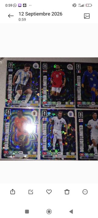 Ediciones Limitadas Fútbol Panini
