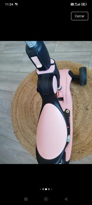 Patinete infantil rosa 3 ruedas