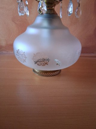 Lámpara de techo antigua cristal y metal